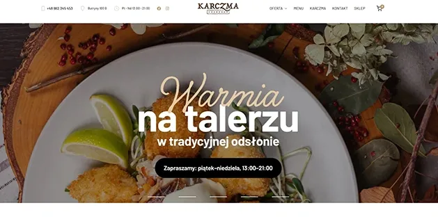 landing-page-of-karczma-restaurant-website